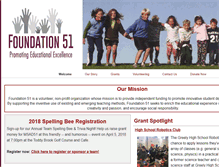 Tablet Screenshot of foundation51.org